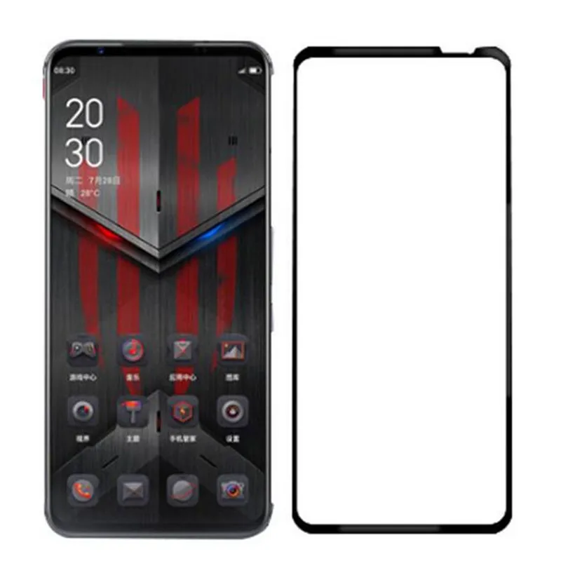 Закаленное стекло с полным покрытием для ZTE Nubia Red Magic 6 6S Pro R 6R 6Pro 6SPro Mars RedMagic devil