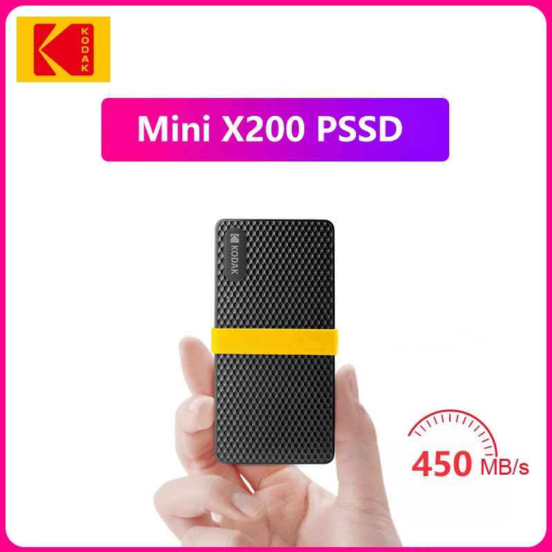 

Внешний жесткий диск SSD KODAK x200, hd externo 1t usb 3,1 GEN 2, портативный SSD128GB 256B 512GB mini, жесткий диск 1 ТБ для ноутбуков