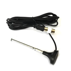 FM радиочастотная преобразовательная антенна телескопическая антенна присоска 3 метра кабель с разъемом IEC