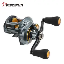 Piscifun Alijos 300 Низкопрофильная катушка для ловли на приманку, 15 кг, Макс., 8+ 1, подшипники, катушка для литья соленой воды, мощность/двойная ручка
