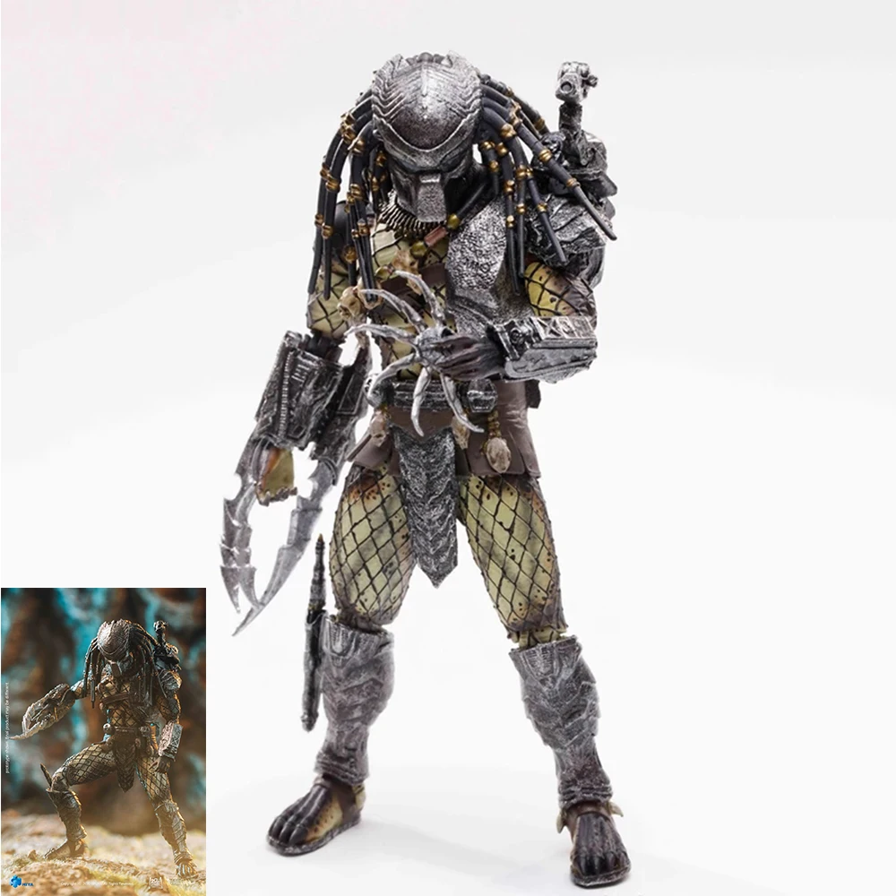 

1/18 Hiya LP0116 Temple Guard Alien Predator Figure Model 12cm PVC Action Doll with Replacement hands