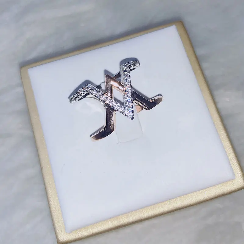 Лидер продаж новинка кольцо со вспышкой и бриллиантами Женское для разделения