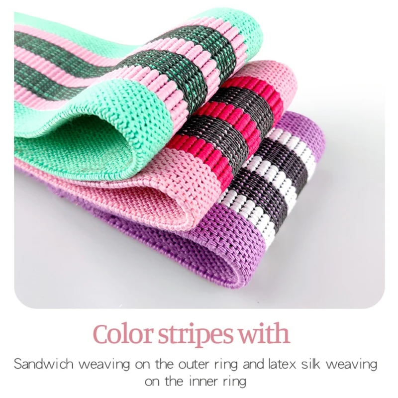 Resistance Bands Booty Unisex Hip Leg Exercise Elastic Gym Yoga Stretching Training Fitness Workout No-Roll Up Circle Band | Спорт и
