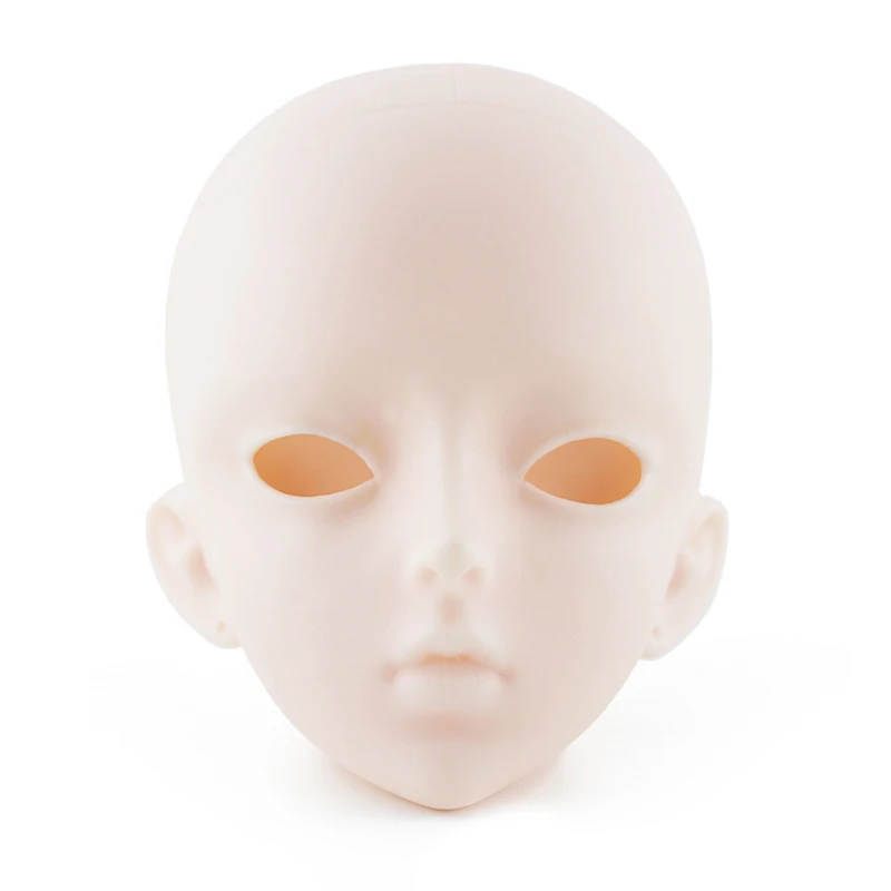 Шарнирная кукла 60 см лысая голова голубые глаза имитация ресниц эльф уха 1/3