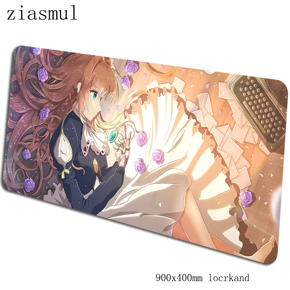Violet evergarden коврик для мыши 90x40 см, коврики для мыши, аниме, лучший игровой коврик для мыши, геймер, толстые персонализированные коврики для мыши, клавиатура, ПК, коврик - Цвет: pattern 2