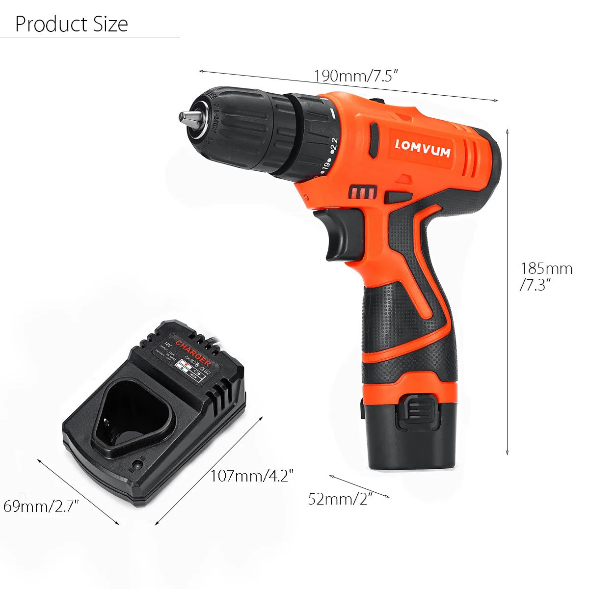 

12V Rechargeable Brushless Hammer Cordless Electric Drill Stall Torque Rotary Hammer Adapted Impact Drill