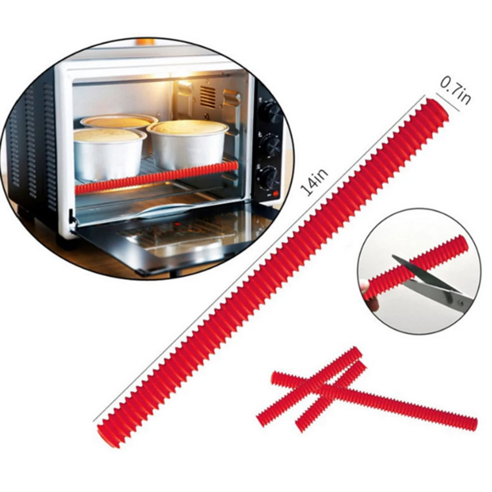 

3 Pcs Silicone Oven Rack Protective Cover Silicone Insulation Sleeve Silicone Insulation Strips