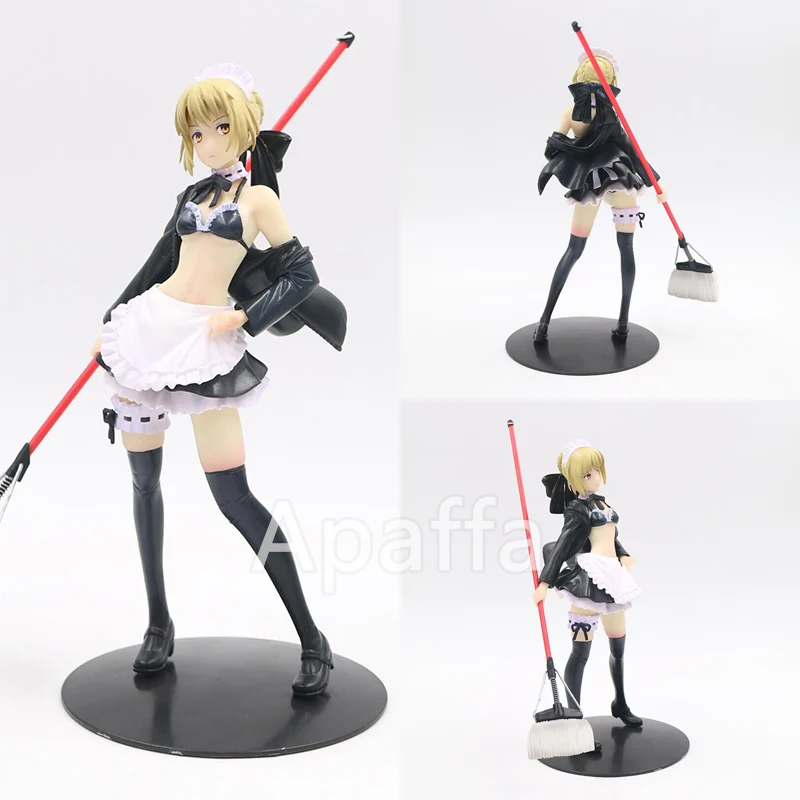 22 см Обувь для косплея Аниме Fate Grand сабля Швабра горничной ПВХ Фигурки игрушки