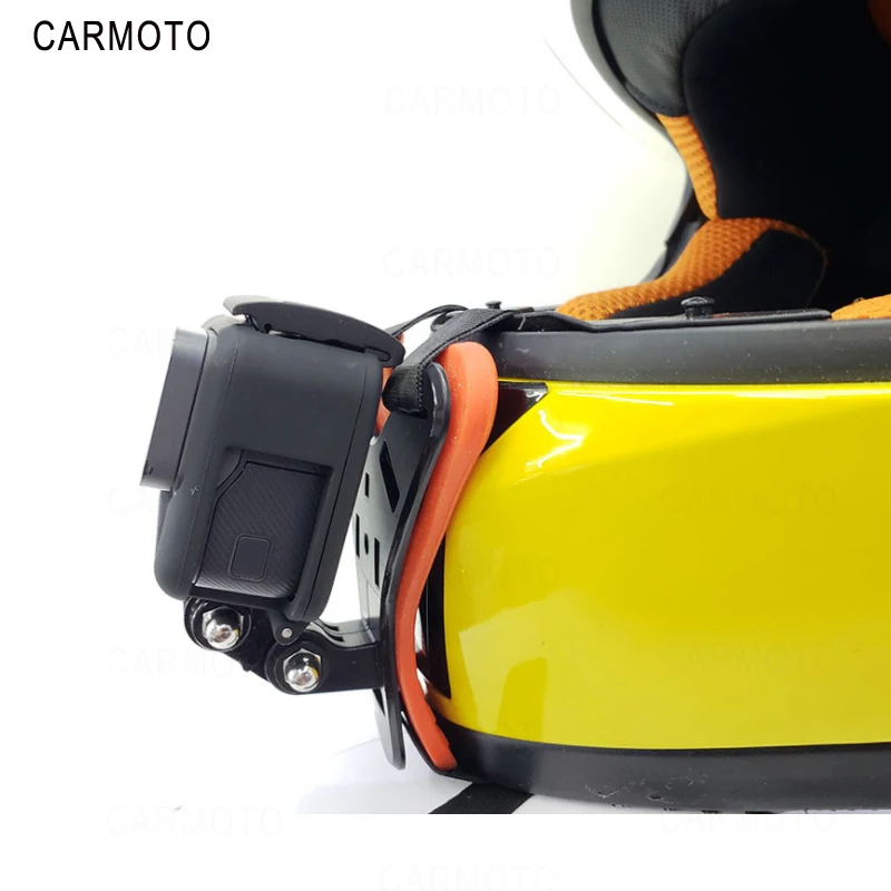 Регулируемый мотоциклетный шлем подбородок крепление для GoPro держатель камеры набор портативный strongнагрузка емкость легкий легко установить фиксированный
