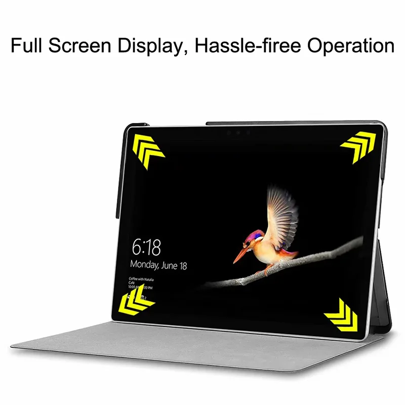 Регулируемый складной чехол-подставка из искусственной кожи для Microsoft Surface GO GO2