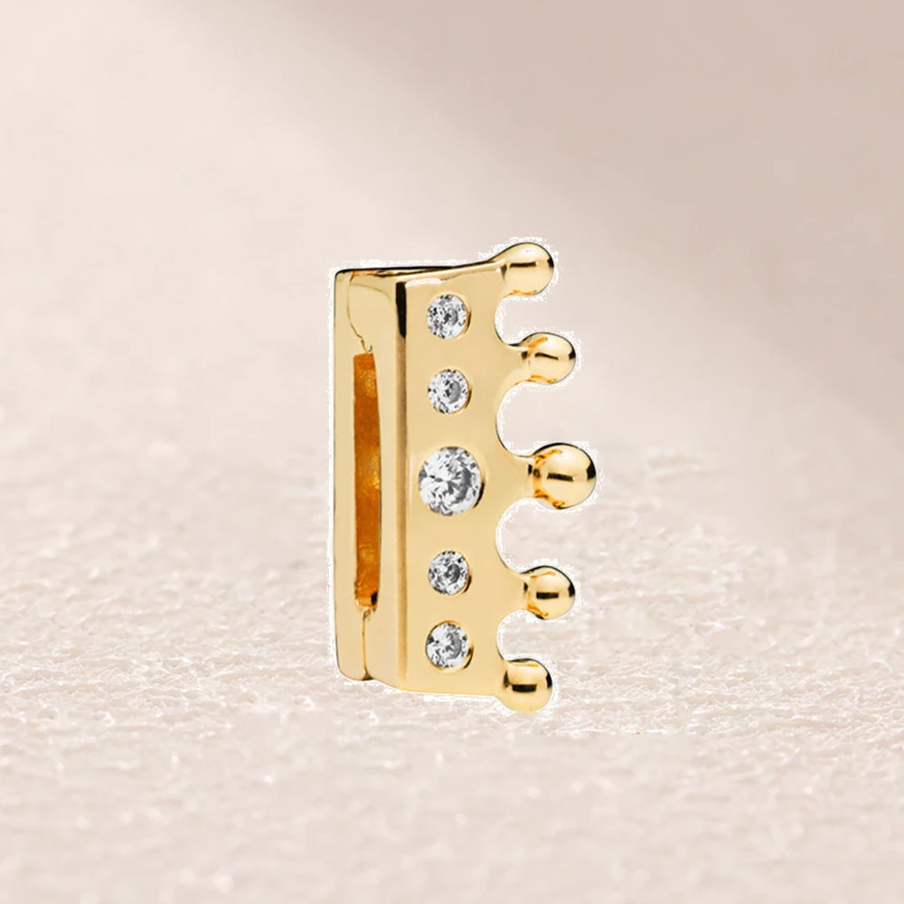 

767599CZ SHINE REFLEXIONS CROWN CLIP CHARM