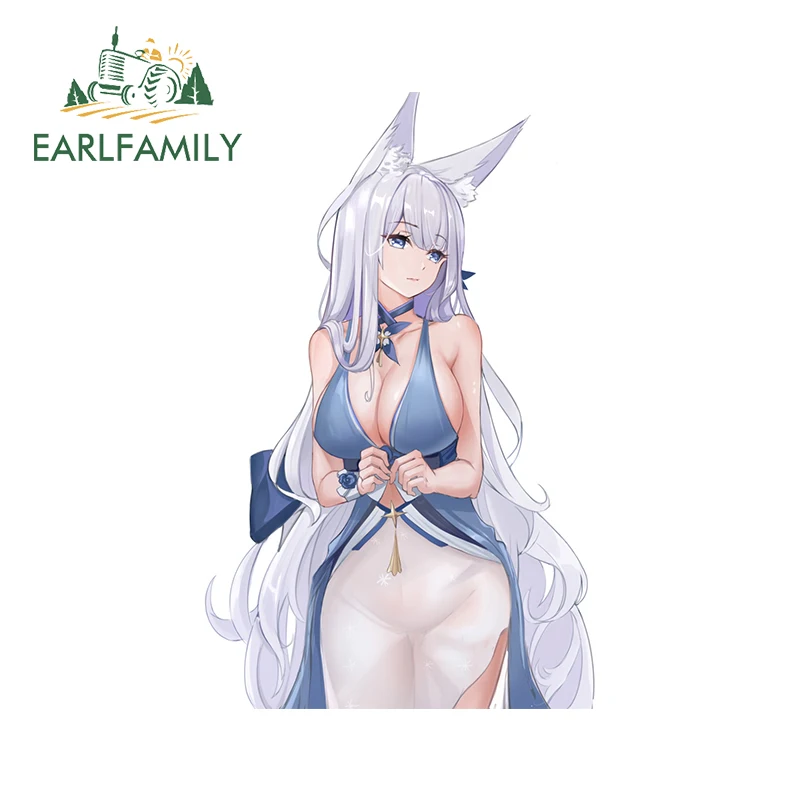 

EARLFAMILY 13 см x 8,2 см для Yande, автомобильные наклейки, устойчивые к царапинам аниме наклейки, креативный декор для ноутбука, багажника, протектор ...