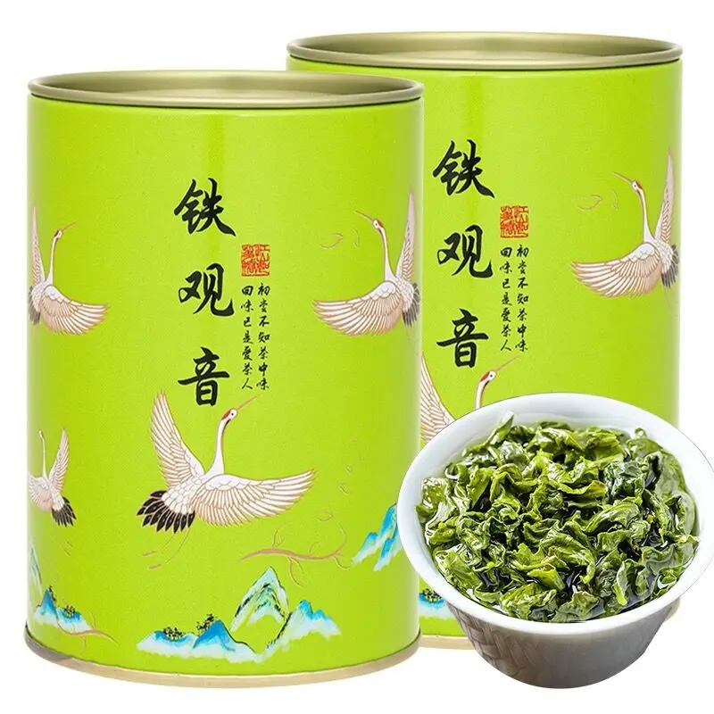 

Tieguanyin new tea 125g Fujian Anxi mountain fragrant orchid fragrance oolong tea bulk tea canned l green gift