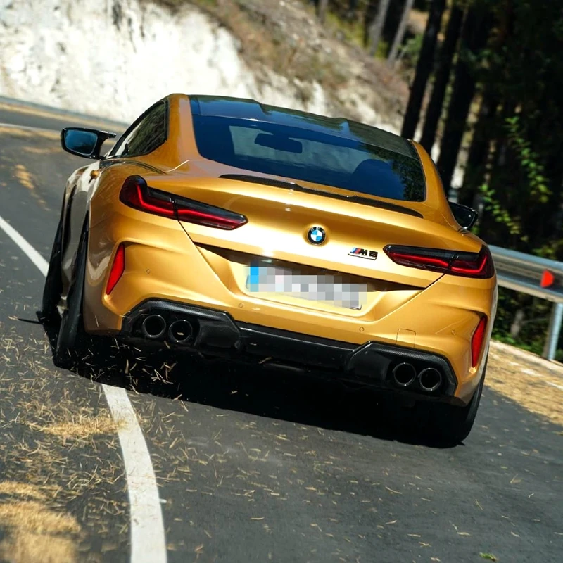 

UBUYUWANT New Style Carbon Rubber Spoiler Tail Trunk Boot Wing Decoration Car Styling For BMW 8 Series G14 G15 G16 840i 2020
