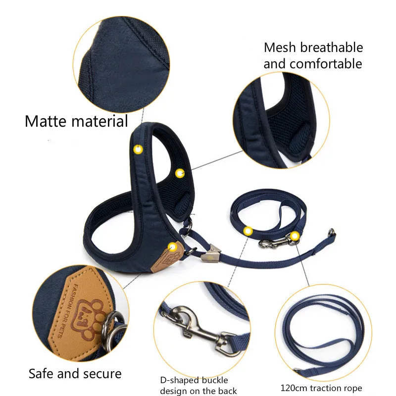 Товары для домашних животных набор поводков собак ранцевый поводок матовый