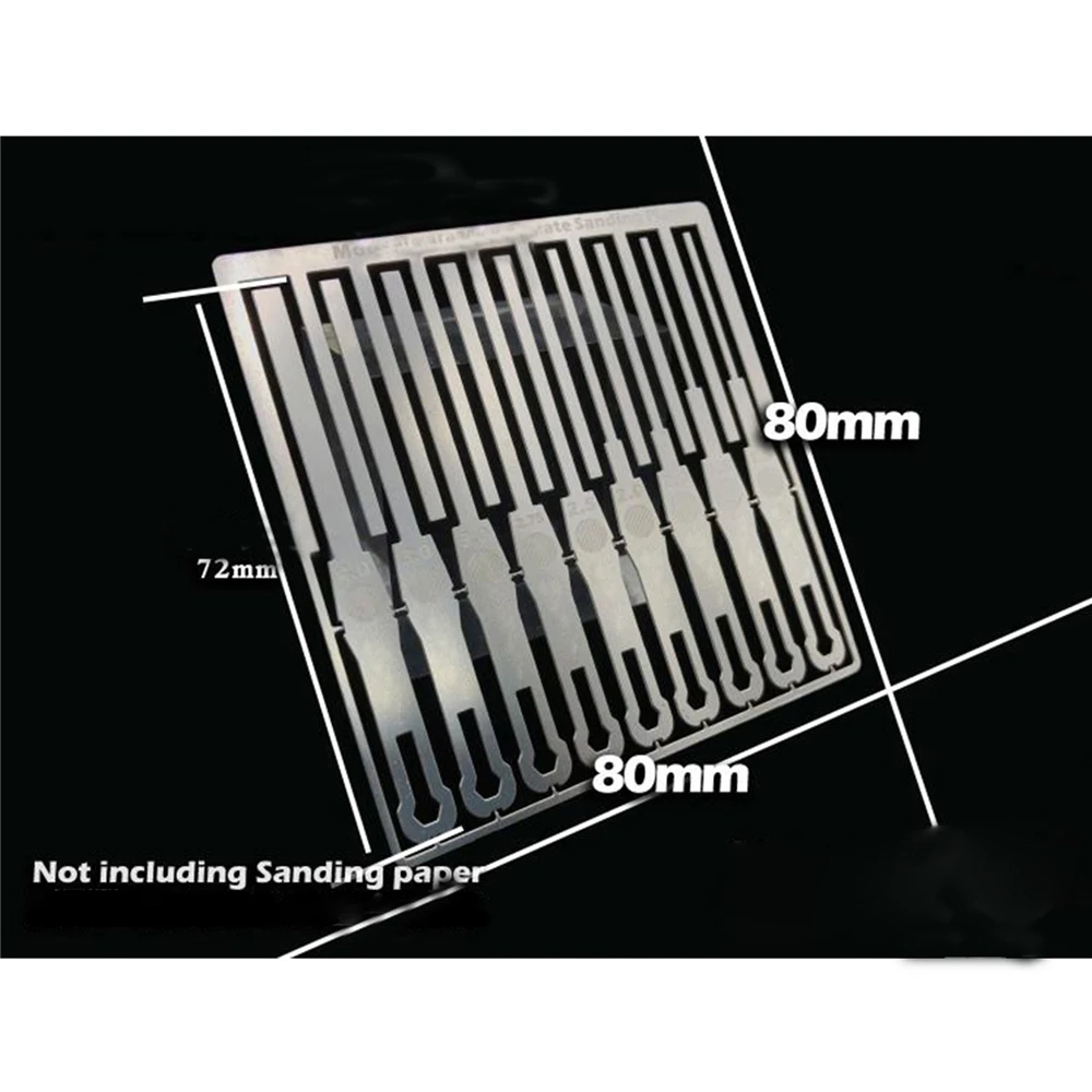 9 in1 Detail Grinding Stick File Handheld Model Building Tools for Gundam 1/144 Scale Decoration 304 Stainless Steel | Электроника