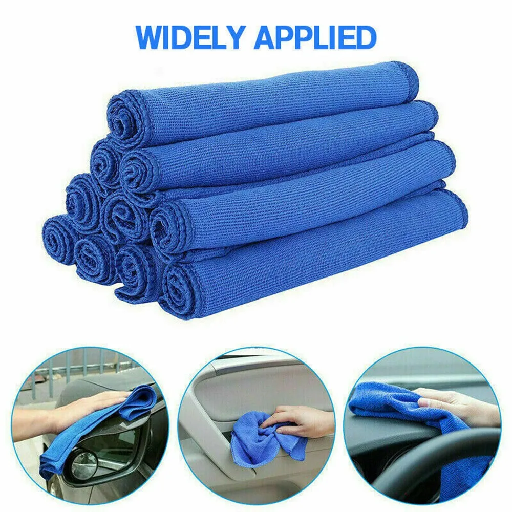 

Microfiber Cleaning Cloth No-Scratch Rag Car Polishing Detailing Towel Superfine Fiber Towels 25*25cm Washing Tool