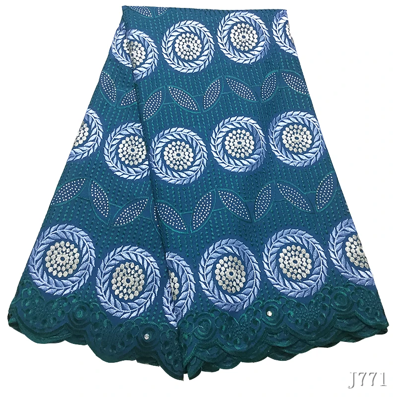 Африканская кружевная ткань Королевский Синий Швейцарский Vole Lace 5 ярдов порошок вышитая польская хлопковая кружевная ткань Женская ткань HA772