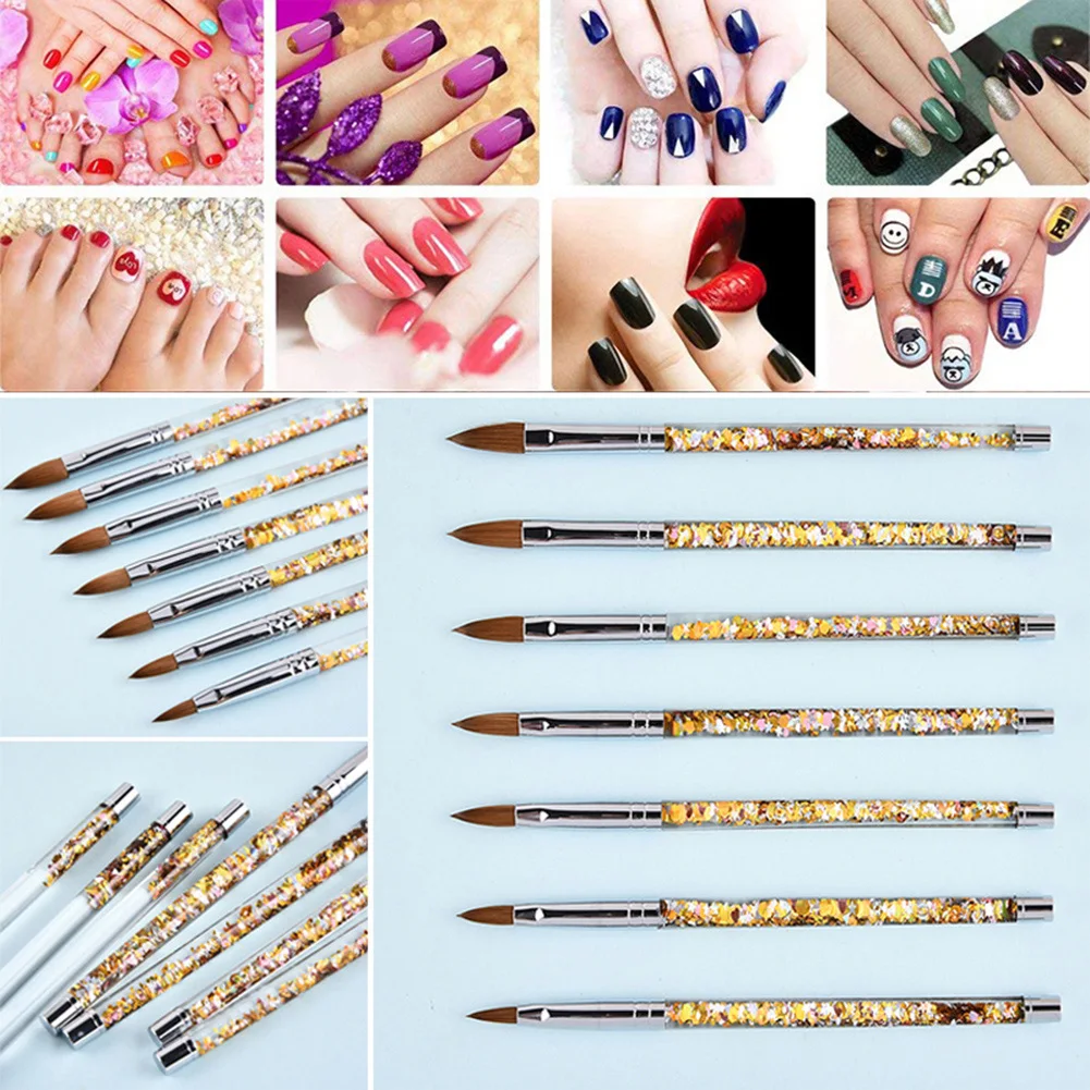 

Nail Art Brush UV Gel Nail Polish Brush Flower Painting Pen Manicure Tool @ME88