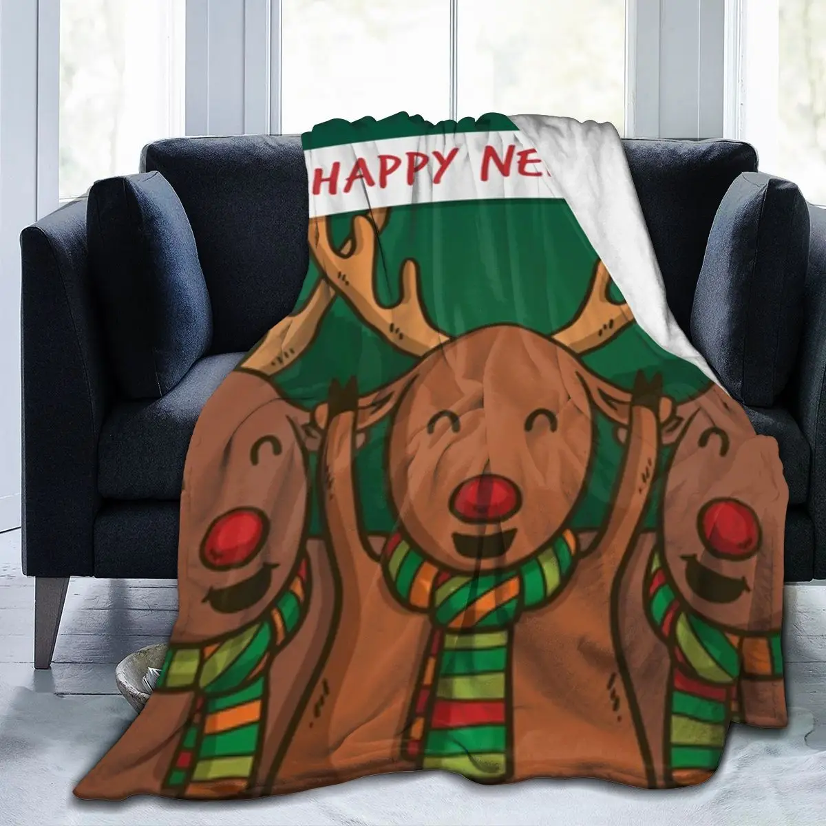 

Merry Christmas Pattern Pinetree Santa Claus Warm Cozy Fleece Blanket For Kid Adult Xmas Dropship Wholesale Flannel Throws