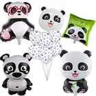 Воздушные шары из фольги в виде панды, воздушный шар с пандой, для дня рождения