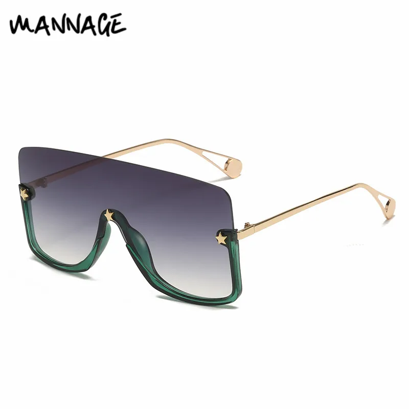 Модные квадратные солнцезащитные очки для женщин большие цельные UV400 летние