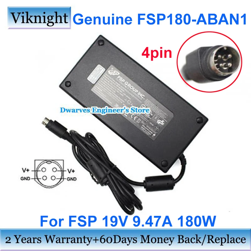 Оригинальный адаптер для FSP Φ AC 19V 9.47A 180W Φ для CLEVO X511 P150 зарядное устройство для ноутбука источник питания 4Pin