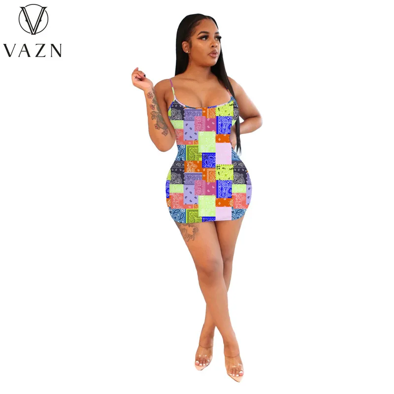 Новинка 2021 года сексуальное женское мини-платье на тонких бретельках без рукавов