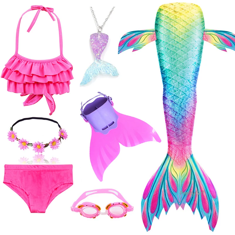 Летнее платье женское праздничное пляжное бикини костюм русалки косплей для
