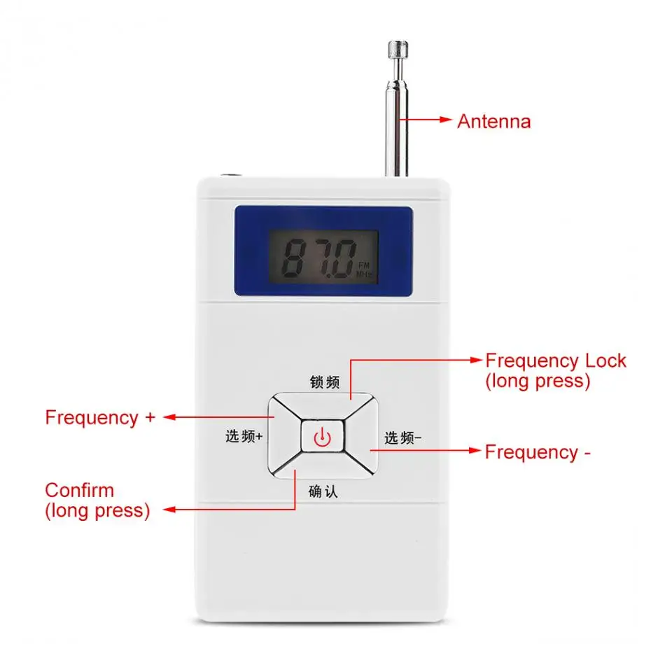 Портативный беспроводной FM передатчик 70 108 мгц|fm radio receiver|radio receiverradio fm receiver |