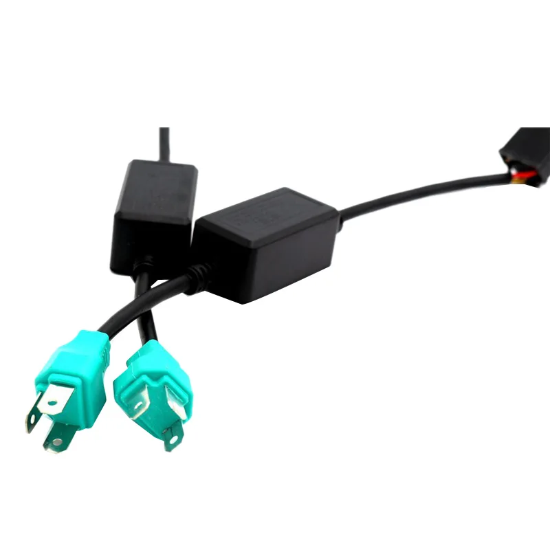 2 шт. H4 анти мерцание жгут безошибочные декодеры светодиодная фара Canbus комплект