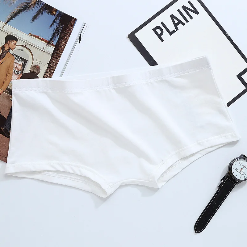 6 шт./лот мужское нижнее белье боксеры мужские трусы сексуальные шорты однотонные