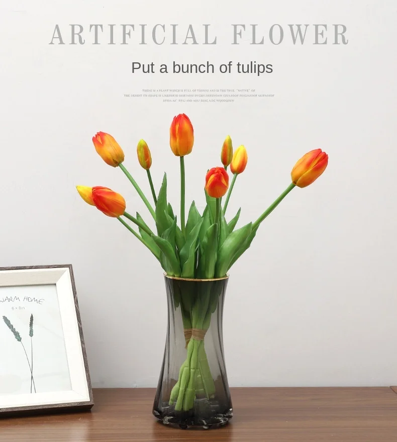 Целая куча моделирование тюльпаны 5 декоративный цветок домашний декор бонсай