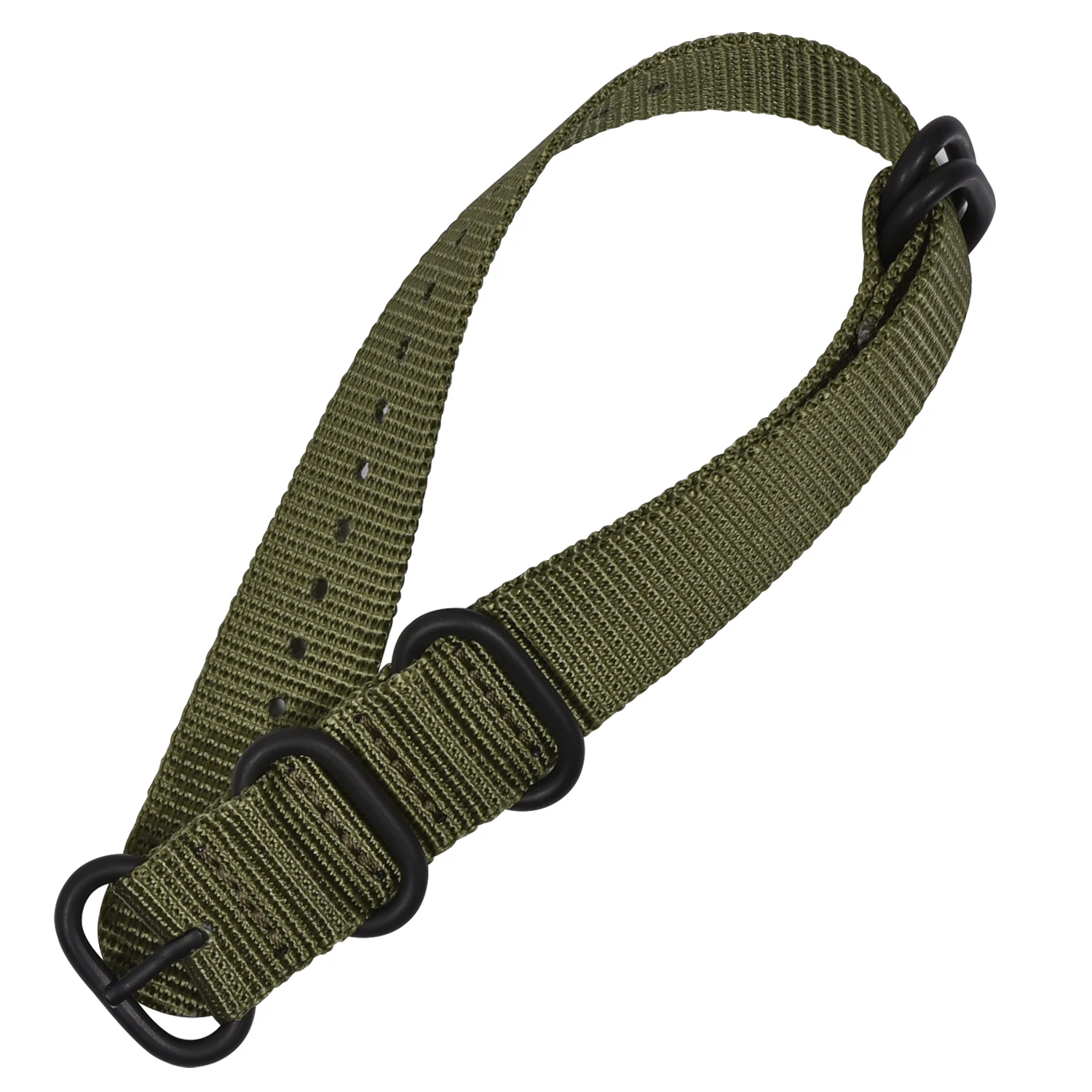 BEAFIRY Army Sports Nylon WatchBand 18 20 22 mm Black silver Buckle Many Colors Available For Men Watch Strap