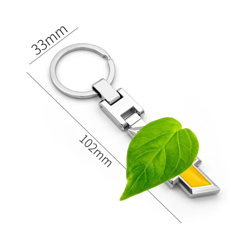

Auto parts high quality business double-sided aluminum keychain for Chevrolet- Camaro Silverado cruze malibu Captiva Traverse C