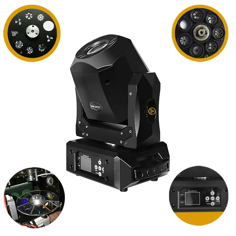IMRELAX 8 шт. двойной гобо колеса (фиксированный + вращающийся гобо) 90W Светодиодный