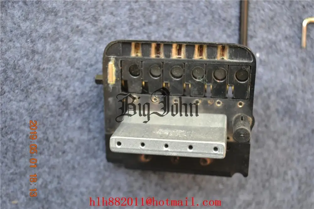 Новое поступление Безголовый электрогитарный мост черного цвета с гайкой BJH