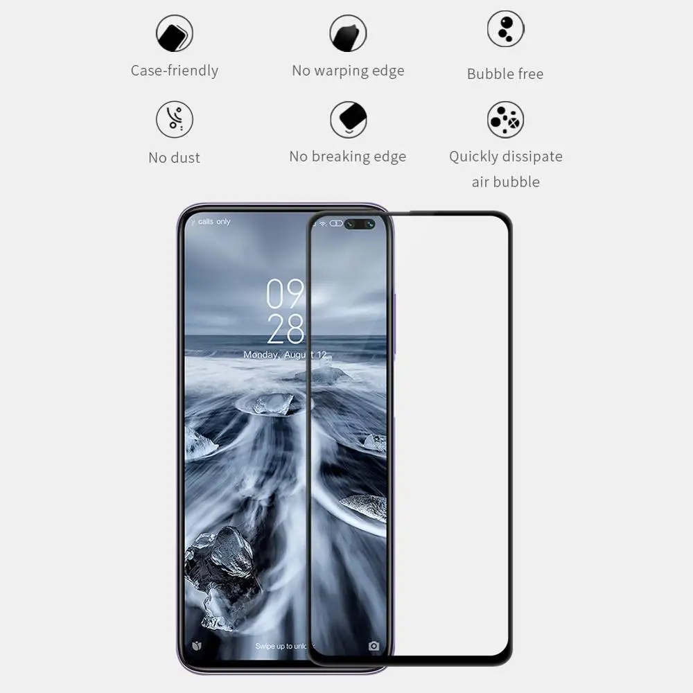 Для Redmi Note 9 Pro NILLKIN XD CP + MAX полное покрытие закаленное стекло Защита экрана для xiaomi