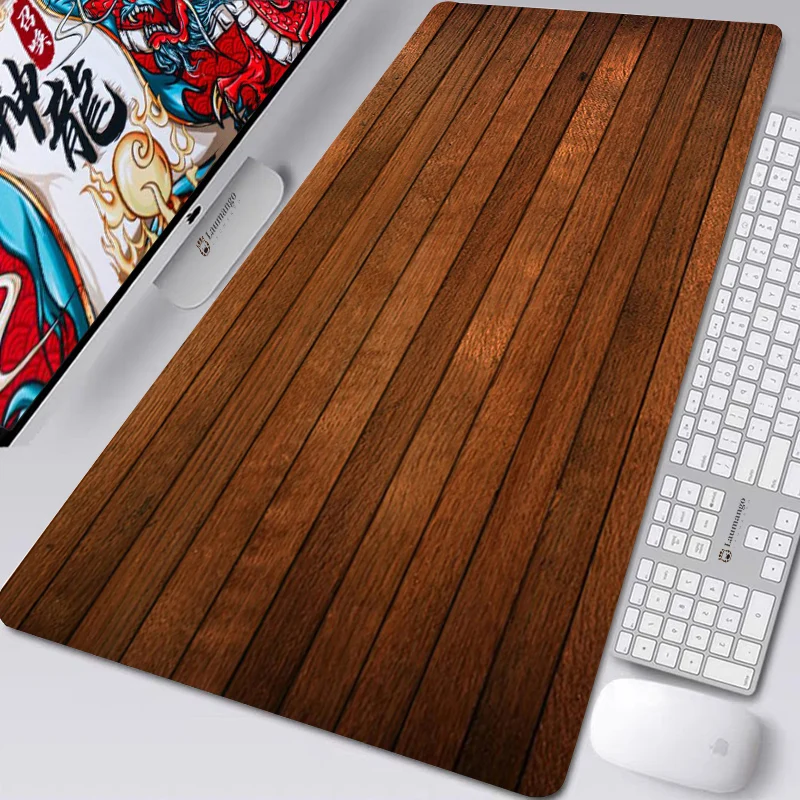 Коврик для мыши с рисунком аниме под дерево коврик Настольный игровая клавиатура