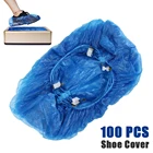 100 шт., одноразовые пылезащитные Чехлы для обуви