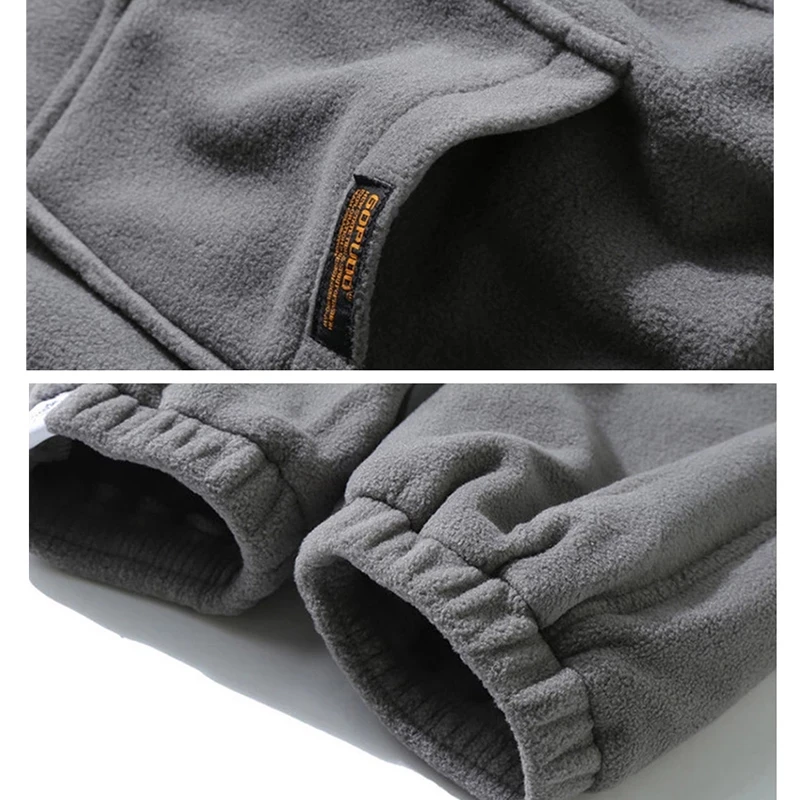 

New Arrival Sweatpants Men Harem Pants Elastic Waist Autumn Winter Trendy Fleece Warm Trousers Male Comfort Joggers Sports