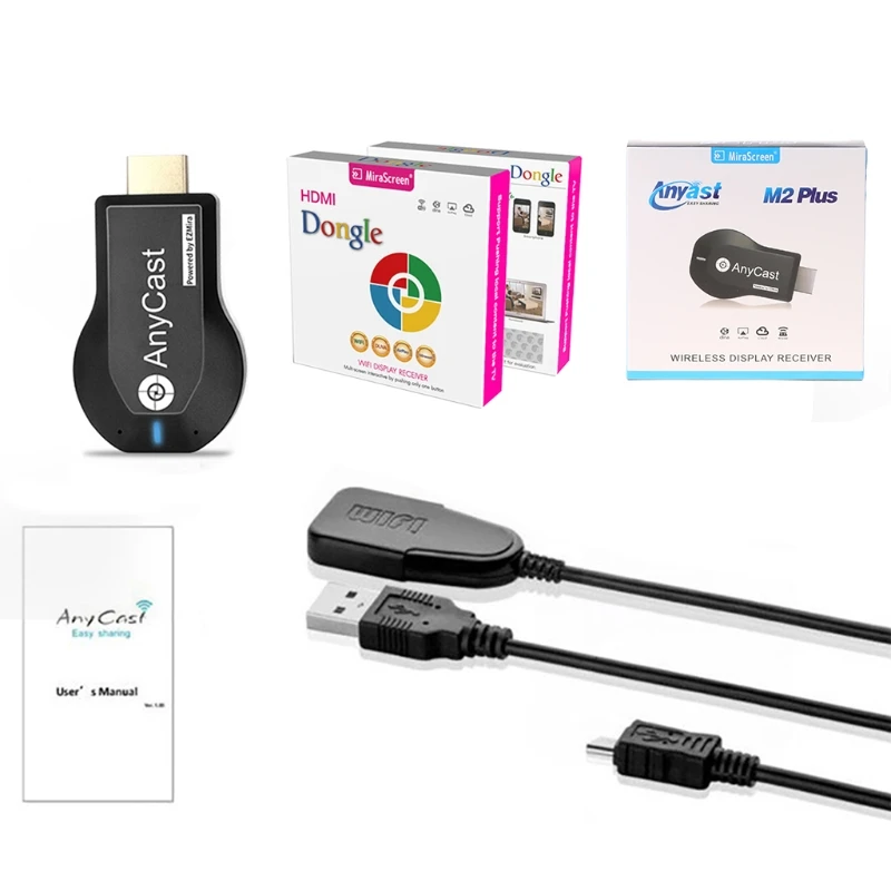 Беспроводной приемник Wi-Fi для телевизора anycast M2 Plus Airplay 1080P ТВ-стик DLNA Miracast d20 |
