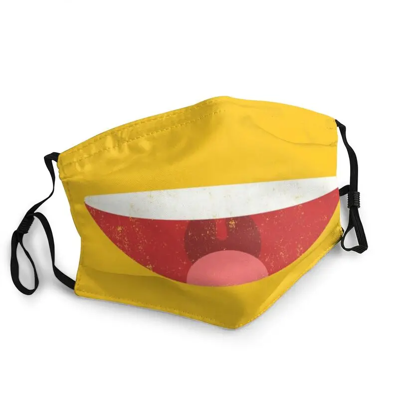 

Non-Disposable Funny Smile Mask for Face Cartoon Smiley Face Mask Anti Haze Dustproof Protection Cover Respirator Mouth Muffle