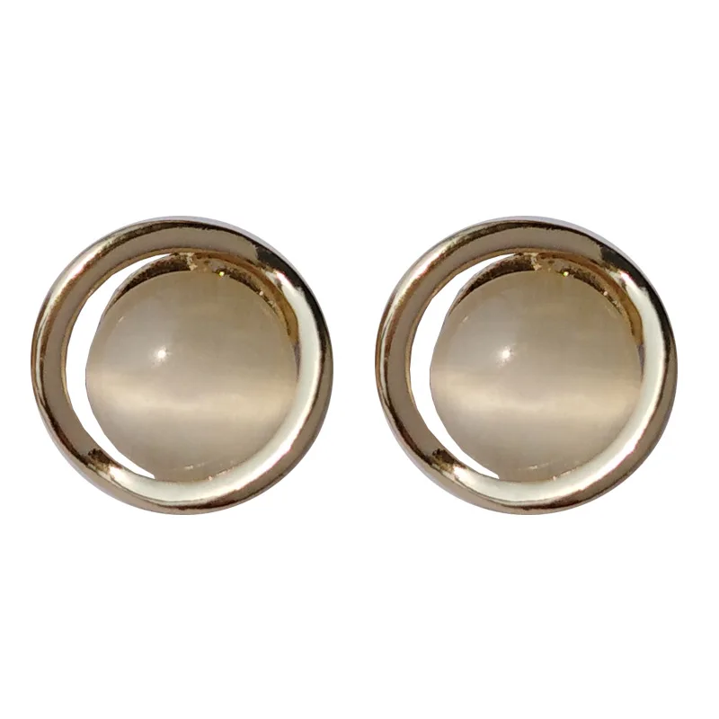 

Lady's beautiful opal small ear studs delicate girl ear studs student earrings female Accessories Fashion Jewelry