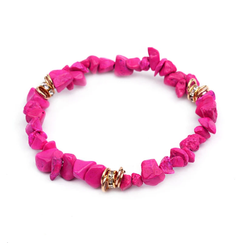 Популярный разноцветный браслет jinzeyi с натуральными кристаллами оригинальные