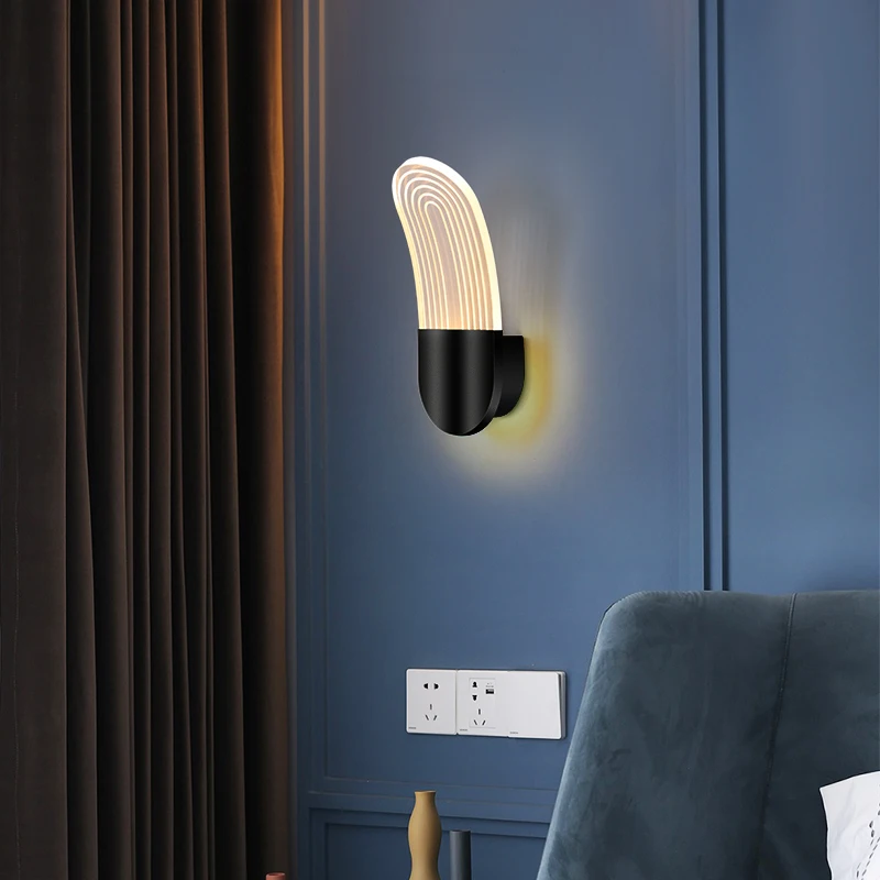 

Современная романтичная настенная лампа Artpad, прикроватный светодиодный светильник для спальни, лестницы, коридора, крыльца, скандинавский ...