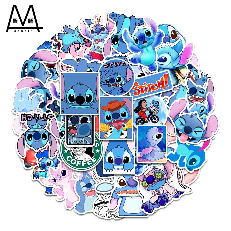 58 pcs/set disney Lilo &ampstitch stickers cartoon anime figure stitch Graffiti Waterproof kids Toy decoration sticke |