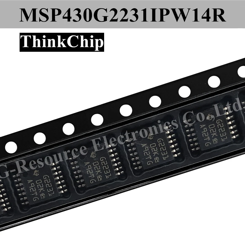 Микроконтроллер смешанного сигнала MSP430G2231IPW14R MSP430G2231 TSSOP14 IC (маркировка G2231) новый