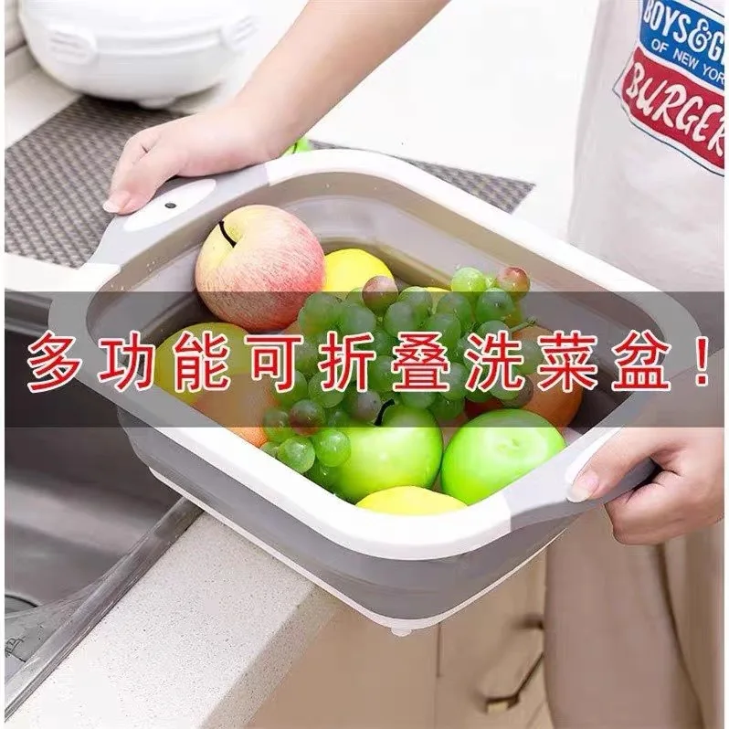 {Видео} разделочный блок для кухни Складная разделочная доска Colanders кухонные