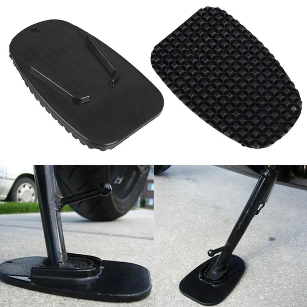 Motorcycle Side Kickstand Non-Slip Plate Base Parking Stand Support Mat Pad
